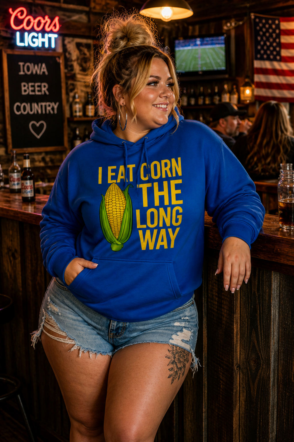 I Eat Corn The Long Way T-Shirt – Funny Adult Humor Graphic Tee
