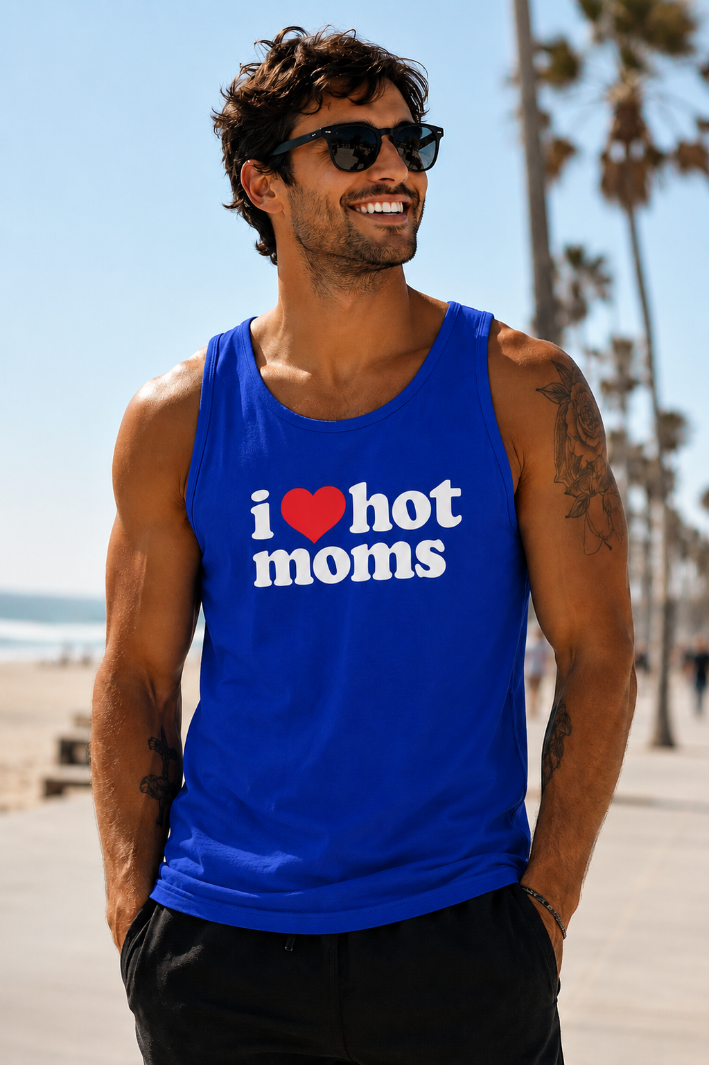 I ❤️ Hot Moms Retro Tank Top
